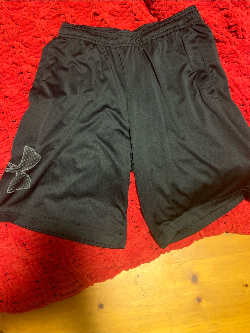 Under Armour Black Performance Training Shorts with Grey Logo